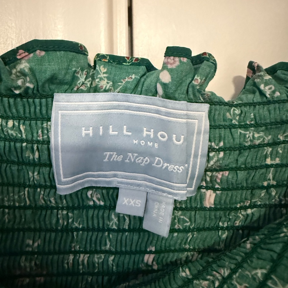 Hill House Green Floral Midi Dress